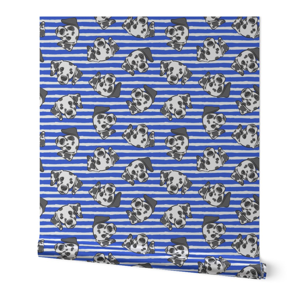 Dalmatians - blue stripes - LAD19