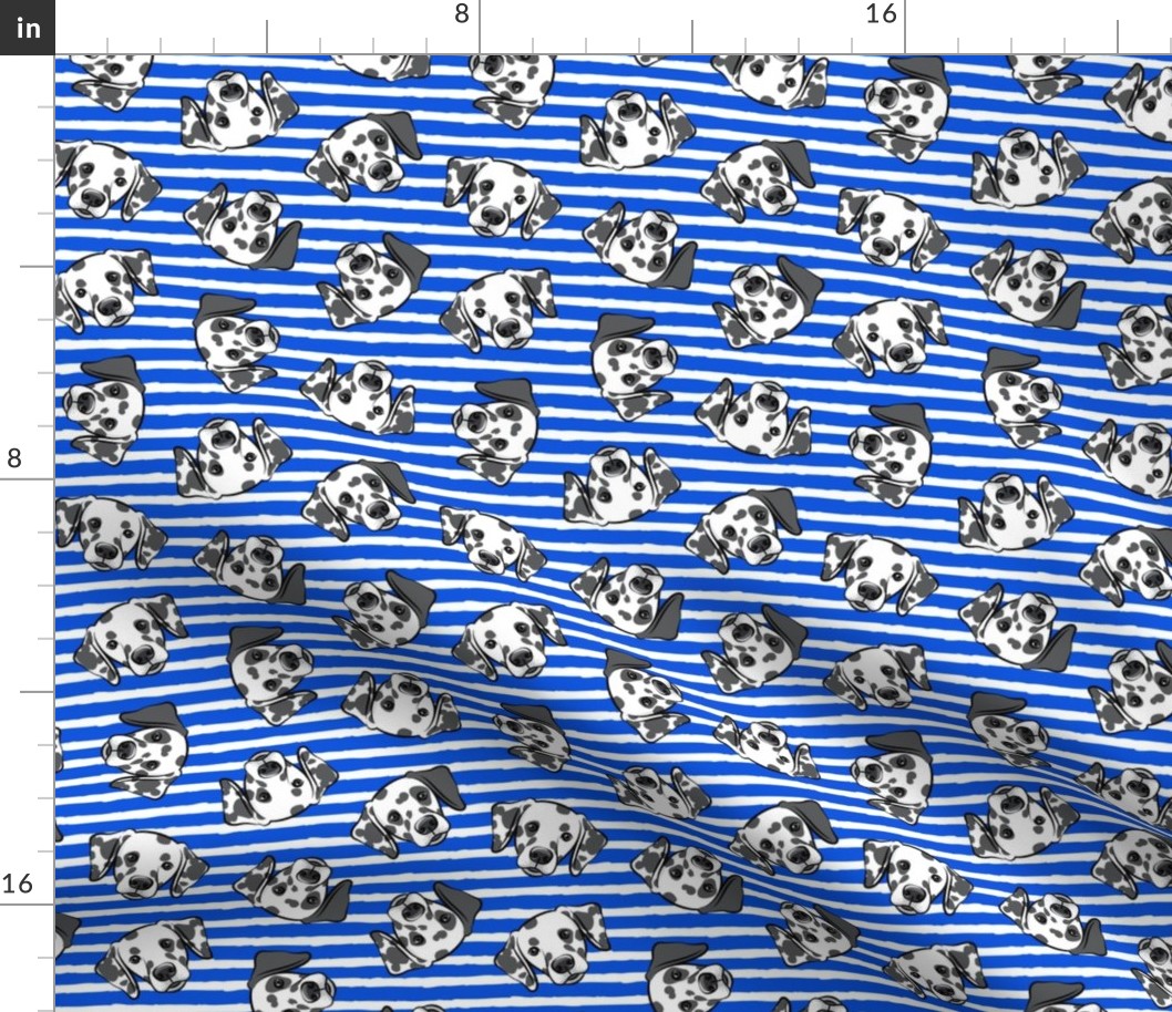 Dalmatians - blue stripes - LAD19