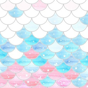 Pink White and Blue Scales