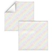 Bright Rainbow Confetti on White