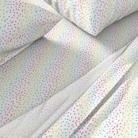 Bright Rainbow Confetti on White