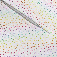 Bright Rainbow Confetti on White