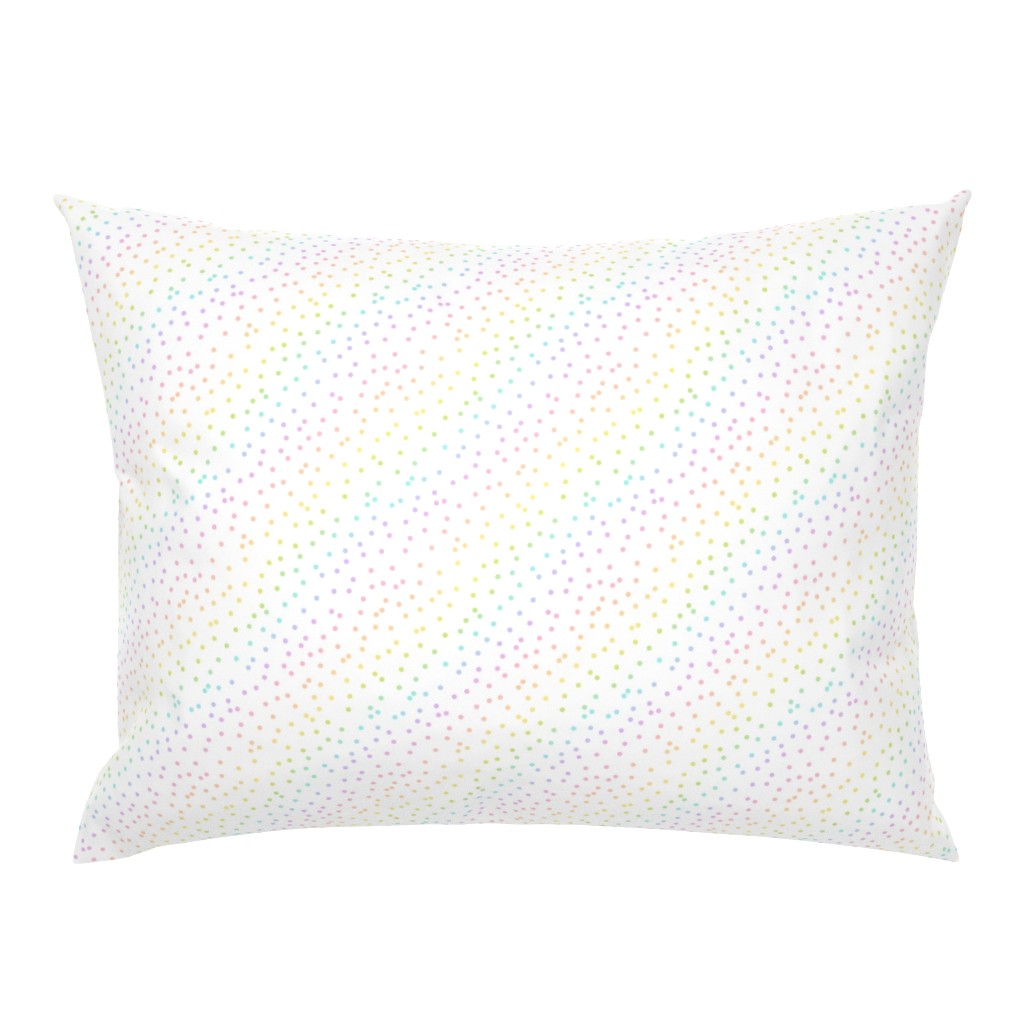 Pastel Rainbow Confetti on White
