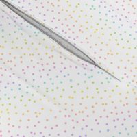 Pastel Rainbow Confetti on White