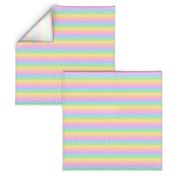 White Confetti on Horizontal Pastel Rainbow Gradient (Small Scale)