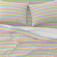 White Confetti on Horizontal Pastel Rainbow Gradient (Small Scale)