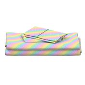 White Confetti on Diagonal Pastel Rainbow Gradient (Small Scale)