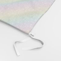 White Confetti on Diagonal Pastel Rainbow Gradient (Small Scale)