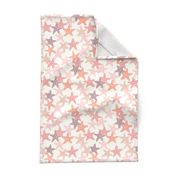 Starfish - pink and mauve - summer beach nautical - LAD19