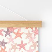 Starfish - pink and mauve - summer beach nautical - LAD19