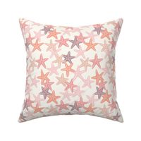 Starfish - pink and mauve - summer beach nautical - LAD19