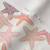 Starfish - pink and mauve - summer beach nautical - LAD19