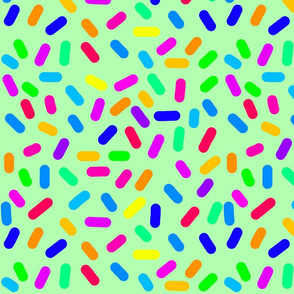 Rainbow Ticker Tape - green