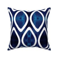 shibori diamonds - indigo