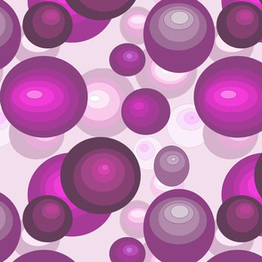 Purple Lilac and Pink Balls, Bubbles