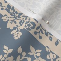 Floral Damask Cream and Slate