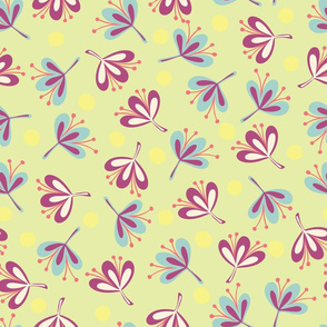 Floral on light background