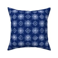 Indigo Tie-Dye Shibori #1-Dark.Bkgd