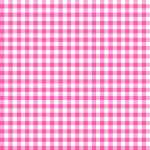 Pink Gingham Check  Large