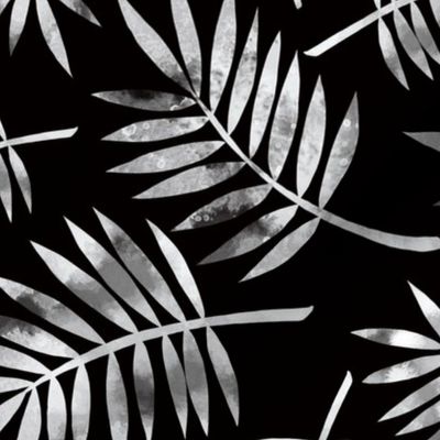 Monochrome Palm - Black BKG