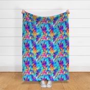 Abstract geometric pattern with rhombus and brilliant. yellow purple pink blue aqua  geometric print