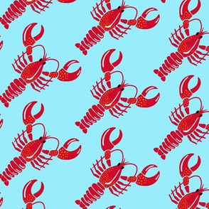 Lobster on Blue