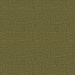 Linen look texture printed Olive green color