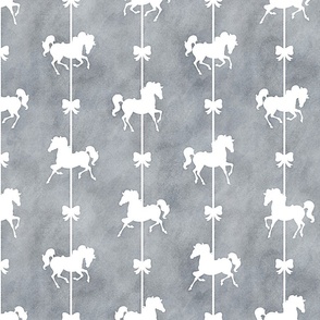 Carousel Stripes Pattern in Smokey Grey Watercolor