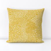 abstract brushstroke texture white on mustard