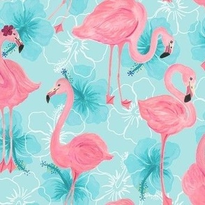 Tropical Flamingos