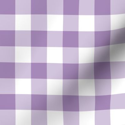 Gingham//Purple - 1 inch