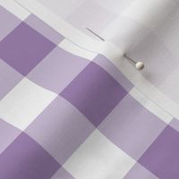 Gingham//Purple - 1 inch