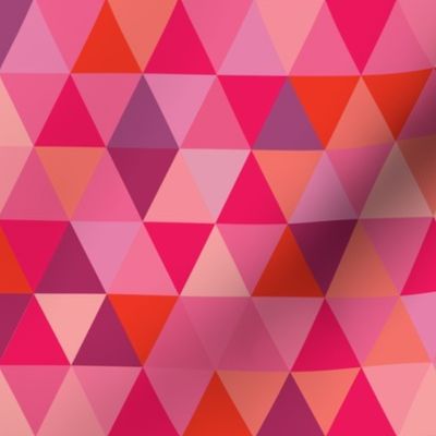 Pink and orange triangles