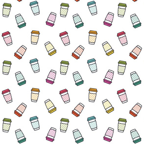 Rainbow Coffee Cups