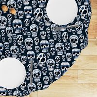 Indigo Shibori Skulls