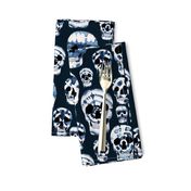 Indigo Shibori Skulls