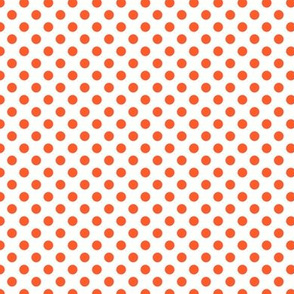 Orange & White Dots