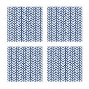 Shibori Chevrons - Indigo on White - © Autumn Musick 2019