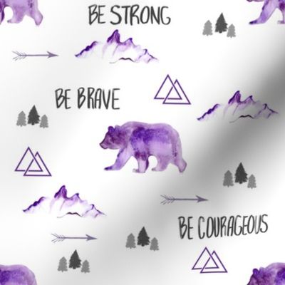 Be Brave in Purple