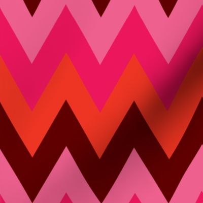 Pinks Red Burgundy Chevron