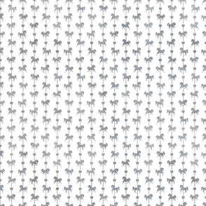 Micro Carousel Stripes Pattern in Smokey Grey Watercolor on White