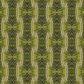 Palm Leaves Vertical Stripes