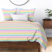 Pastel Rainbow Gradient Stripes