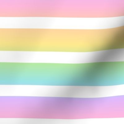 Pastel Rainbow Gradient Stripes