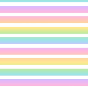 Pastel Rainbow Gradient Stripes