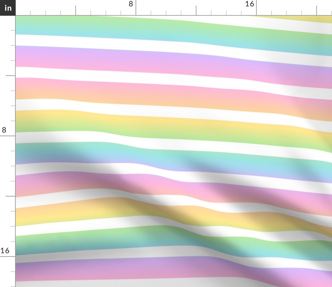 Pastel Rainbow Gradient Stripes