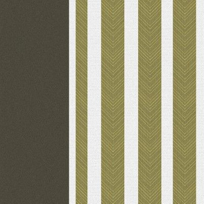 Bronze Triple Ticking Stripe