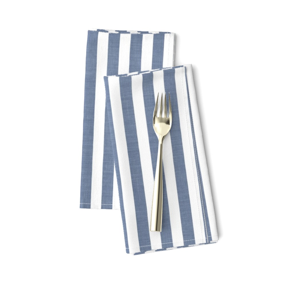 Denim Stripes . 501 Washed Chambray White