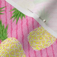 Pineapples - Pink stripes - Summer - LAD19