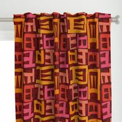 African Map - Rose Rust Orange - Design 8811344